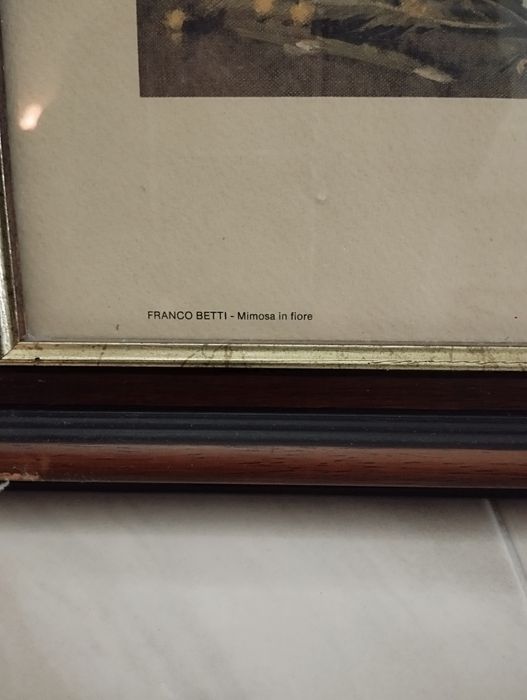 Quadro de parede com estampa artística do pintor italiano Franco Betti