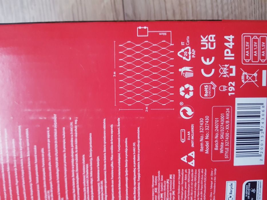 Nowy łańcuch świetlny 192 Led Marki Pepco