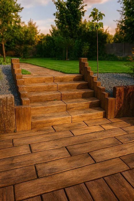 Deska tarasowa, drewno betonowe, deska