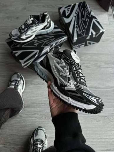 Мужские и женские кроссовки OFF-WHITE Be Right Back Grey Black Origina