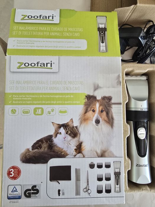 Máquina tosquiadora e corta-unhas
