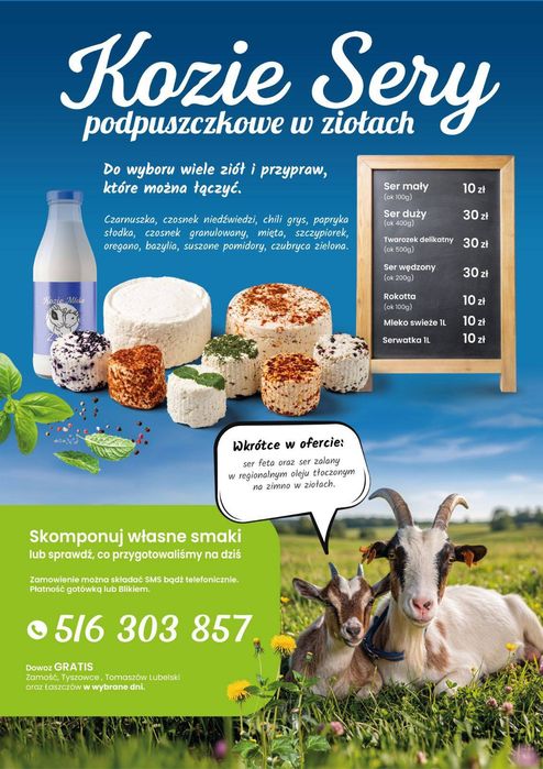 Kozie sery podpuszczkowe
