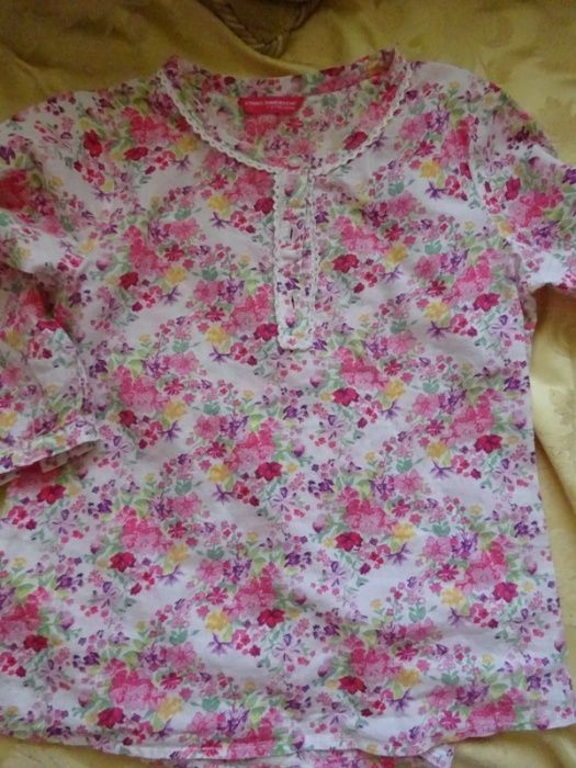 Camisa flores 7-8 anos