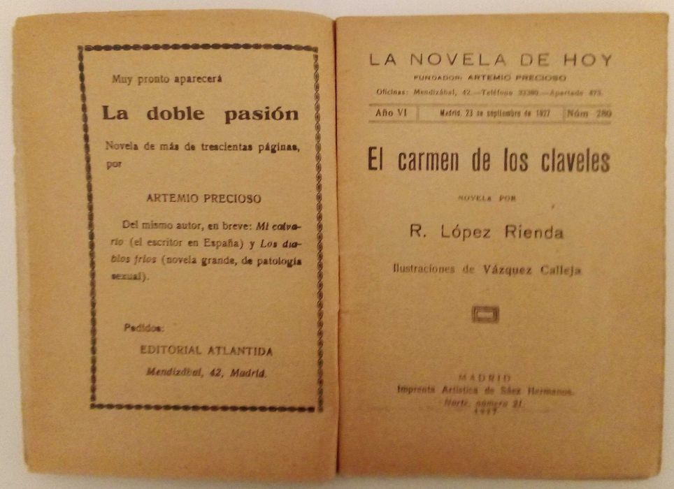 La novela de hoy - 5 números