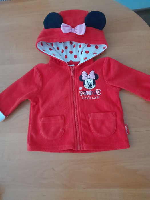 Bluza  polarowa DISNEY Minnie  rozmiar 3-6 m-cy kolor czerwony