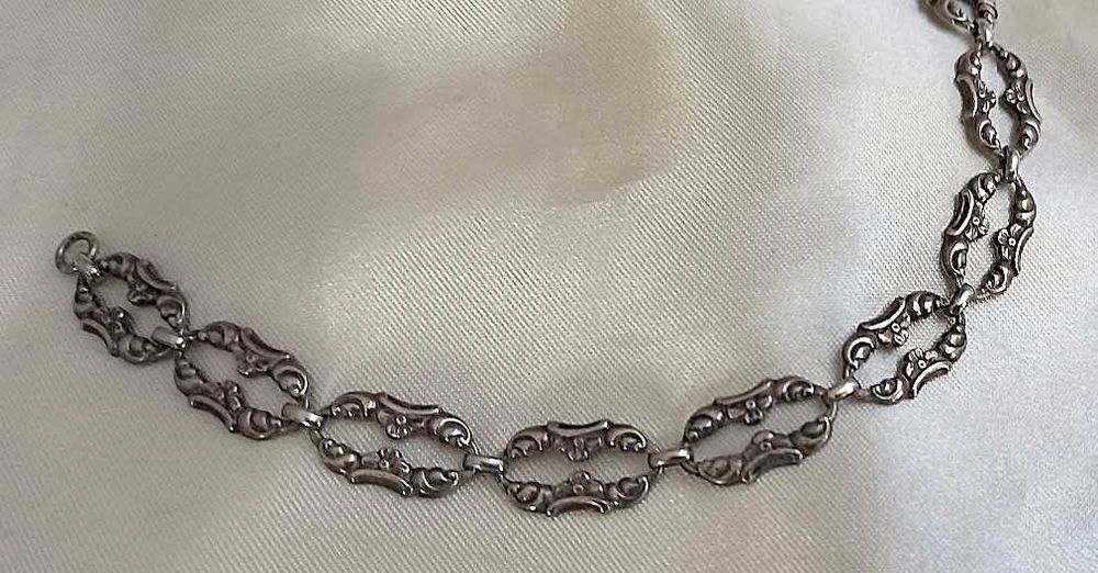 Art deco stara bransoletka srebro pr 3 antyk