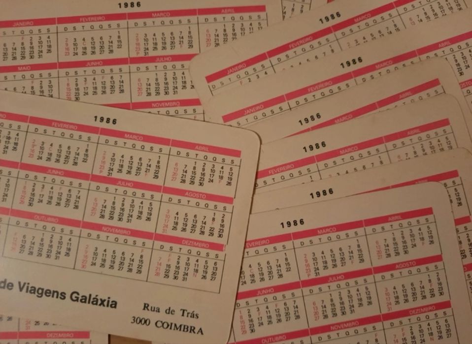 Calendários de bolso chineses