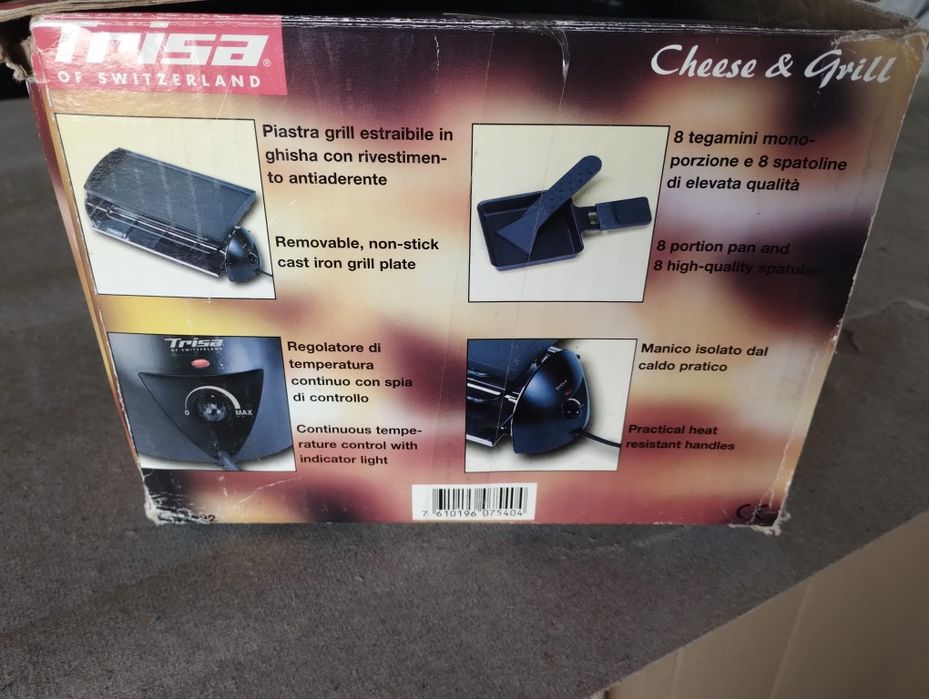 Zestaw grill i raclette elektryczny Trisa 8-osobowy