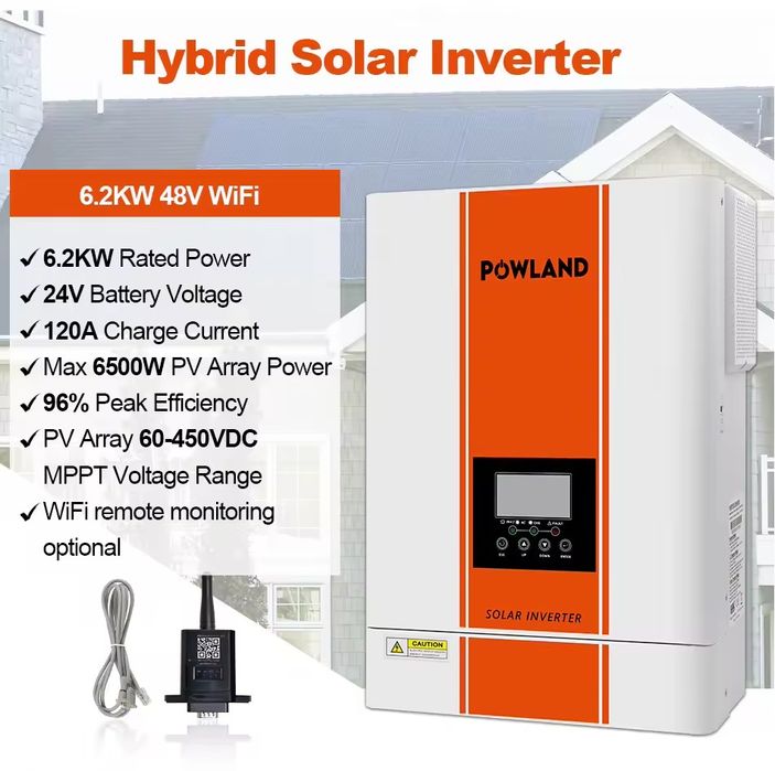 Інвертор гібридний Anenji   Powland 6.2kW/48V Wi-Fi в наявності