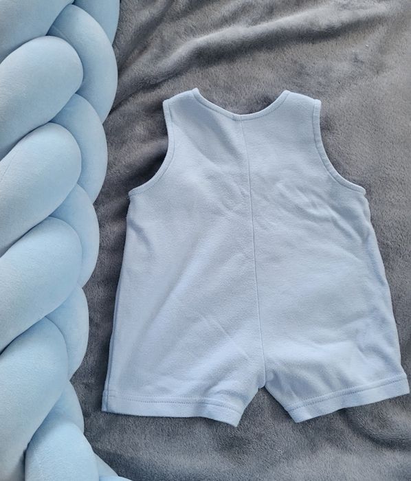 Ogrodniczki 56 Disney Baby błękitne dla noworodka 0-3 miesięcy misie