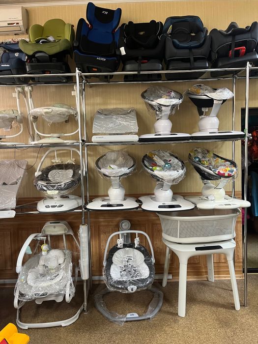 Коляски , авто кресла , жд манеж , ходунки , костыли , качели