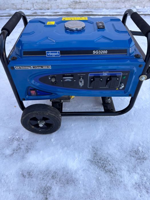 Scheppach SG3200 бензиновий генератор 2.8 кВт, майже новий