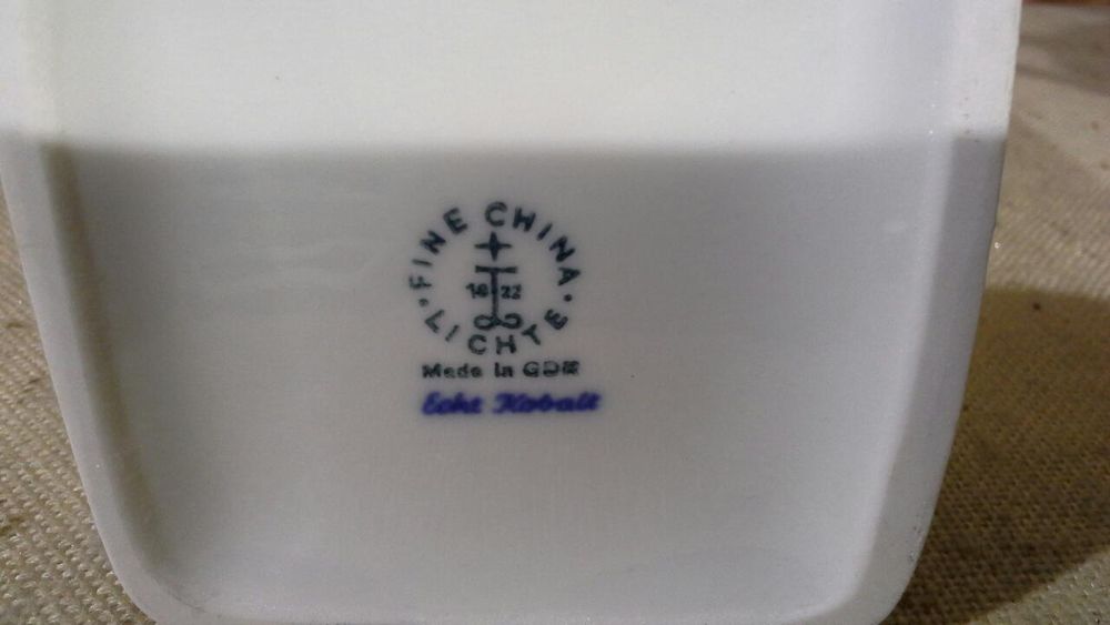 WAZON Lichte, Fine China, Echt Kobalt, Kobaltowy Wazon