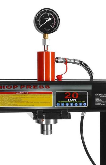 KRAFT&DELE Prasa Hydrauliczna 20T Przesuwany tłok Manometr KD5875