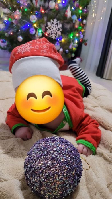 Новорічний костюм Маленький Санта 1-3 міс