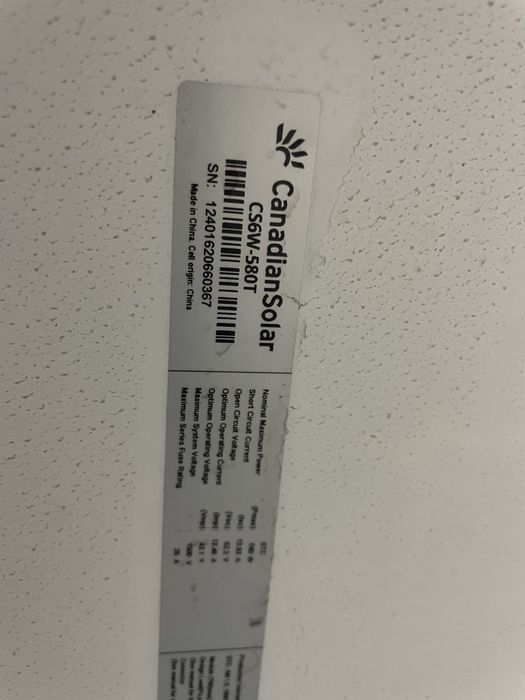 Painel Solar CS6W - 580T