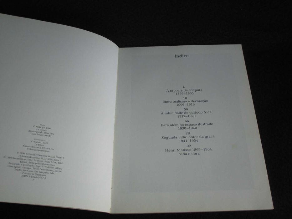 Livro Henri Matisse Volkmar Essers Taschen