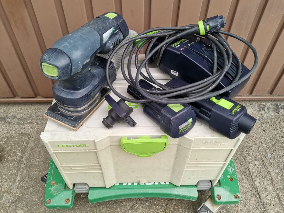 Festool DTSC400 aku szlifierka oscylacyjna 18v +wózek + box+odkurzacz