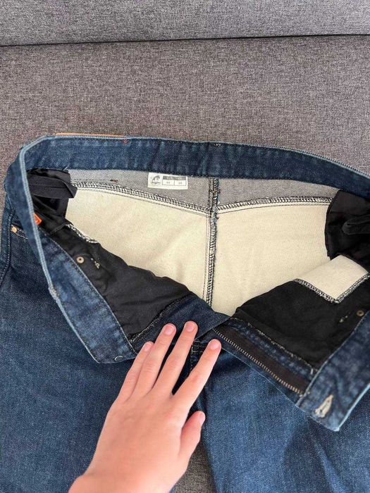 Calças de ganga jeans de motociclista Furygan Stretch Straight Fit