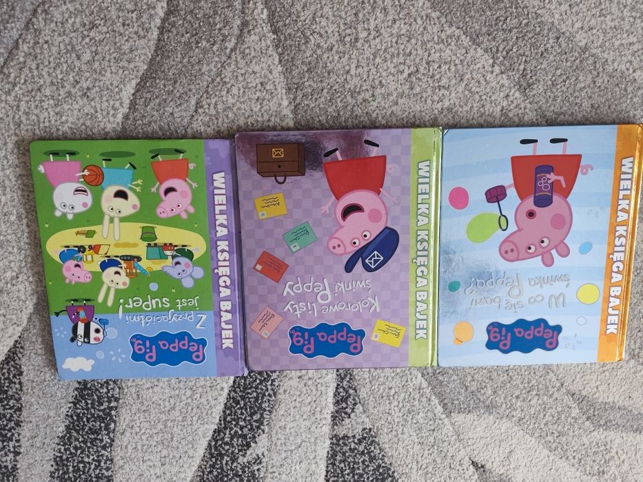 Trzy książki bajki Peppa