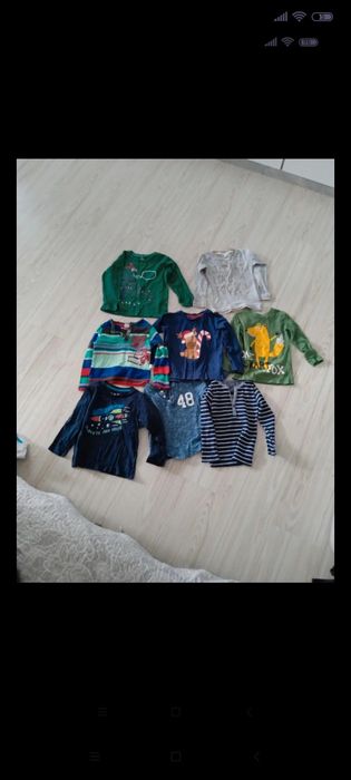 Bluzeczki z długim rękawem dla chlopca