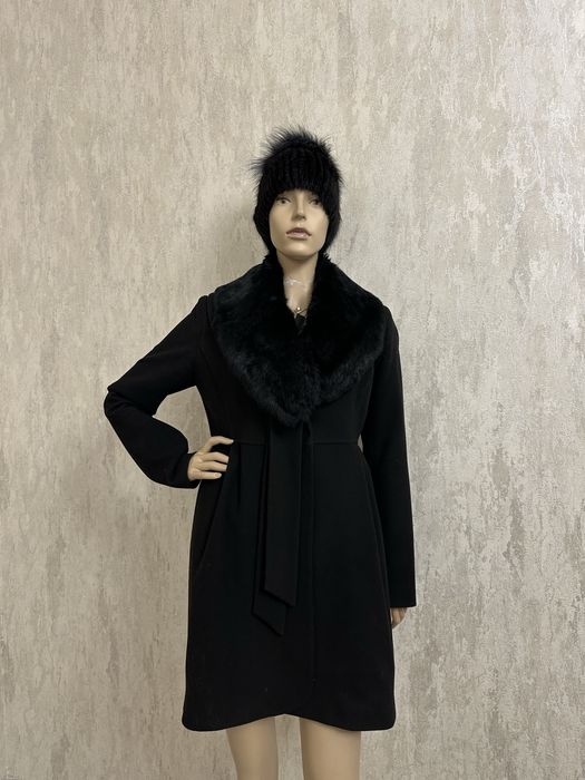 Кашимірове пальто з натуральним хутром