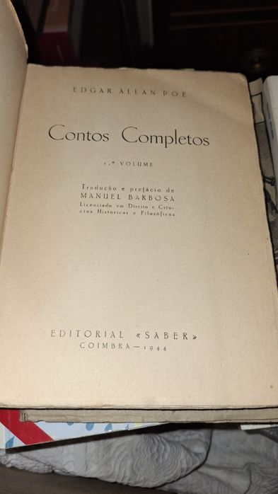 Edgar Allan Poe contos completos vol 1 raro