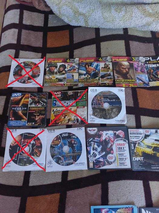 Gry rozne z: CD-Action,Play,Click,CyberMycha,SGK itd. 19 CD! Okazja !