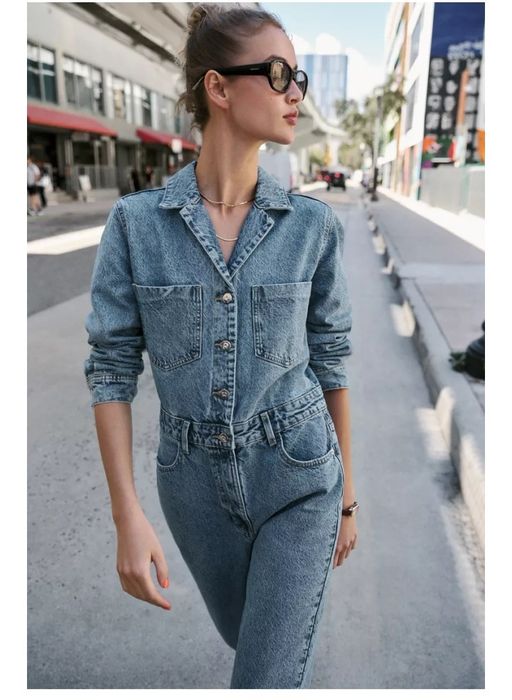 Джинсовий комбінезон 1975 zara