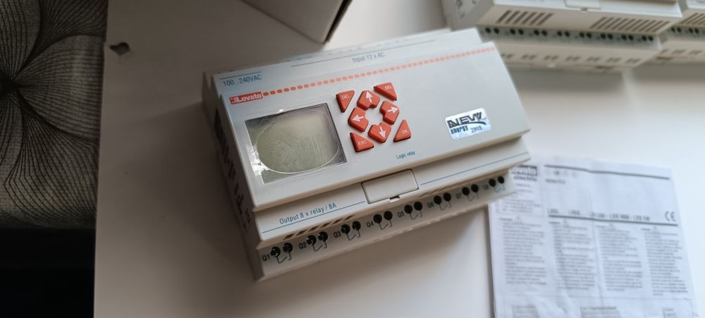 Przekaźnik programowalny,PLC, sterownik lovato LRD, lader, drabinkowy