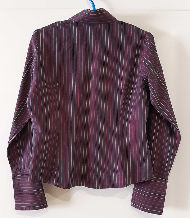 Camisa - Blusa Cor de Vinho e Riscas Tam. 38 (M)