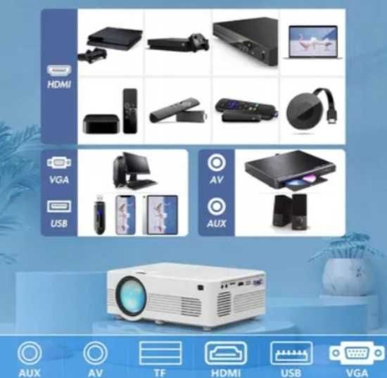 Projektor LCD QKK AK-83 biały