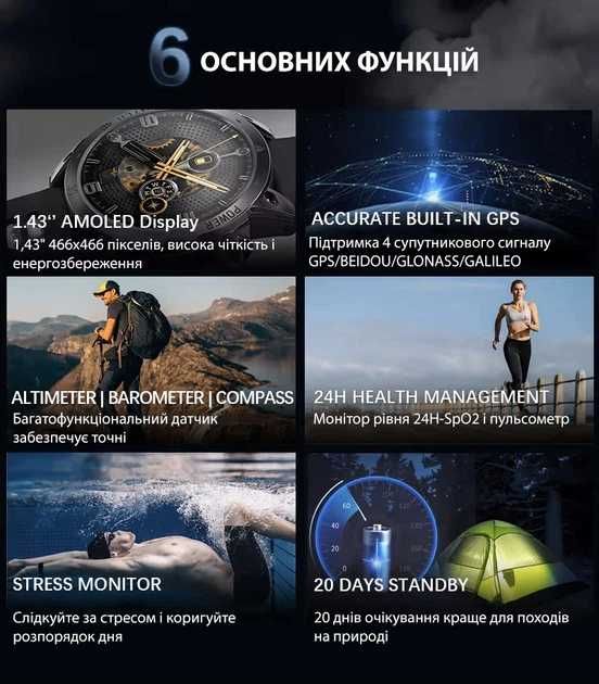 Смарт часы Northedge cross fit 3 .Годинник