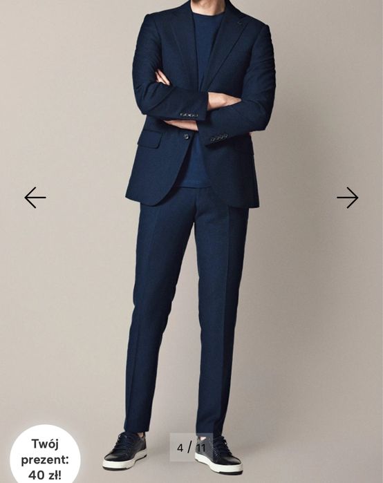 Garnitur Lancerto model Miami granatowy