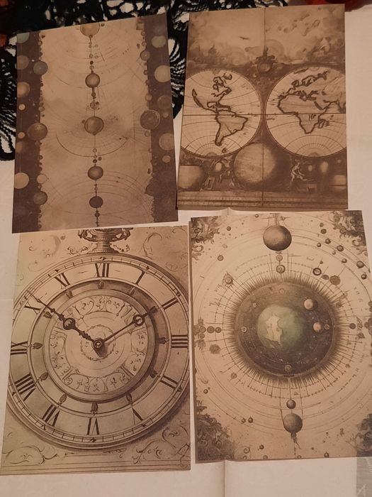 Papéis Scrapbooking Universo - 20 Folhas