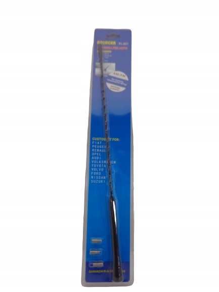 ANTENA SAMOCHODOWA uniwersalna bat maszt 40CM + adaptery z