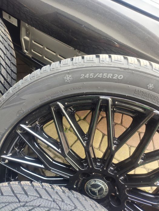 Fabrycznie nowe koła zimowe alufelgi czarne z nowymi czujnikami ciśnienia 20 5x112  Mercedes GLC/ GLC c253 coupe 245/45/20 + 275/40/20 dostawa GRATIS