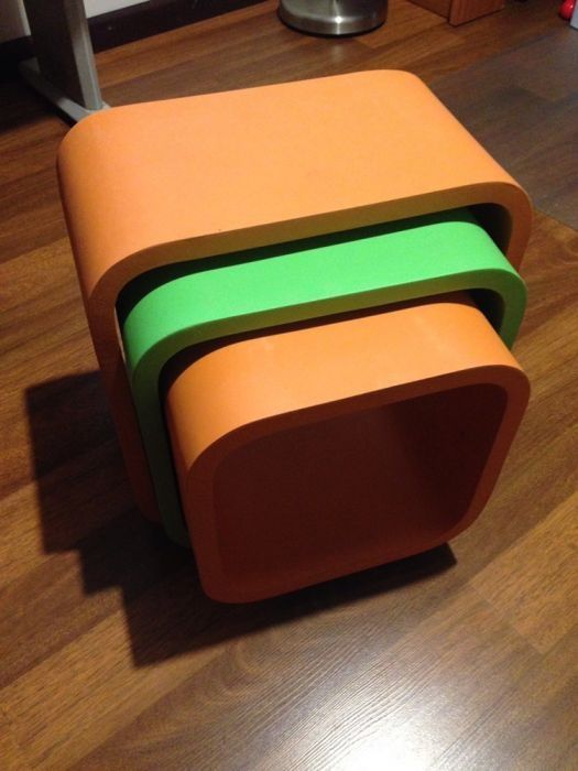 Conjunto Cubos expositores parede ou chão