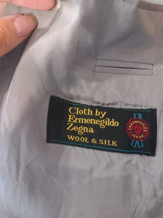 szary żakiet szara marynarka wełna jedwab