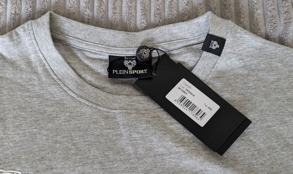 Szary t-shirt XXL Philipp Plein