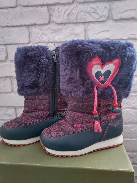 Фирменные термо сапоги дутики на девочку. Agatha Ruiz de la Prada
