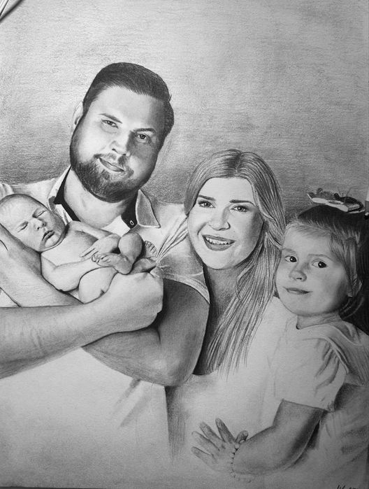 Portret na zamówienie | 2-3 dni! | Ślubne, karykatury, grupowe i inne