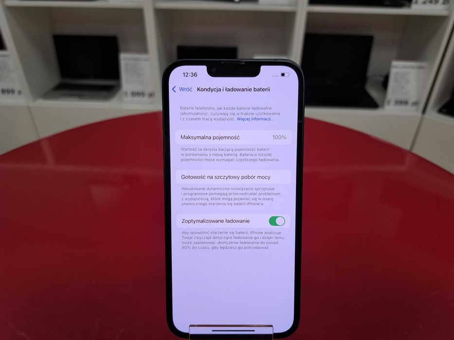 Telefon Apple iPhone 13 128GB Midnight Bateria 100% iOS 26.1