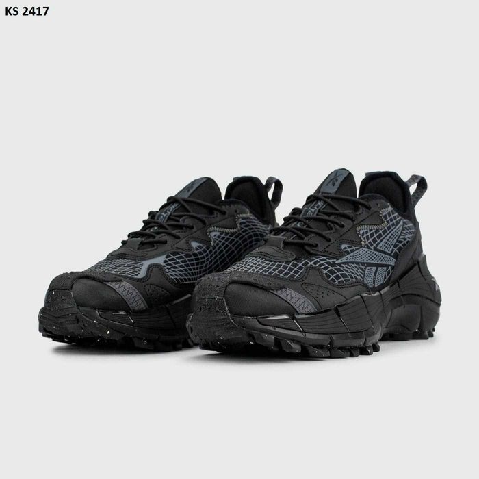 Кросівки Reebok Zig Kinetica 2.5 EDGE Black Gray. Арт: KS 2417