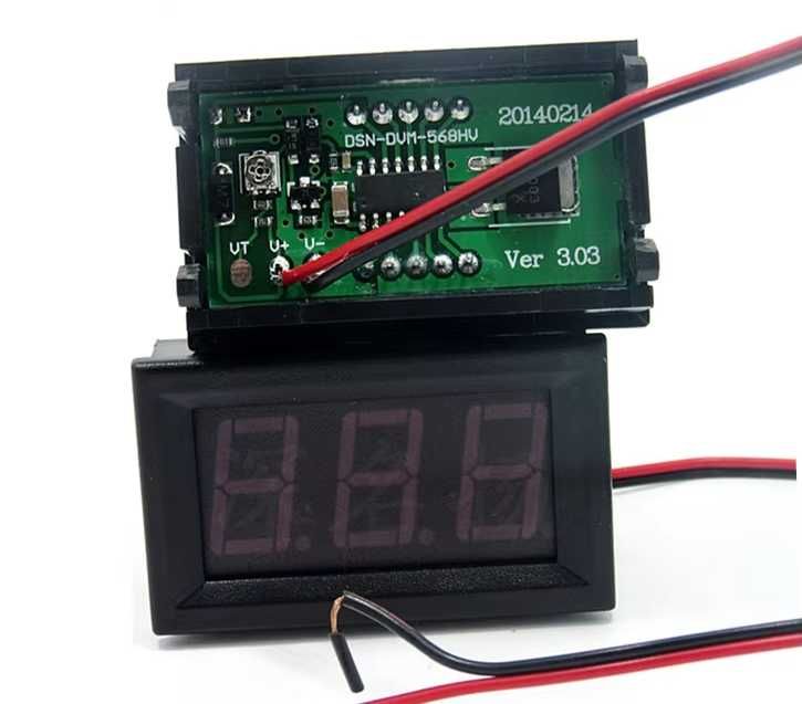 Вольтметр 0В- 3.2В до 30В двух/трёх проводный цифровой вольт-амперметр