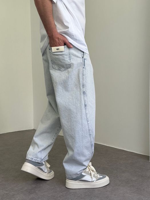 Джинси чоловічі широкі банани, balloon jeans, штани балони реп | Джинсы широкие мужские, штаны бананы, джынсы беги 90 х rap sk8 | Розмір M