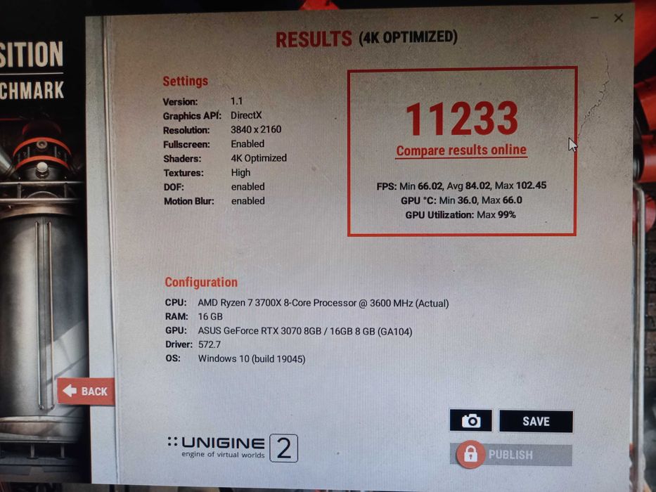 ASUS RTX 3070 8GB TUF Gaming