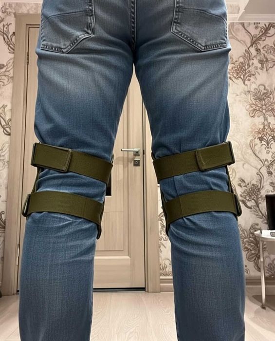 Набір тактичного захисту зелений наколінники налокітники