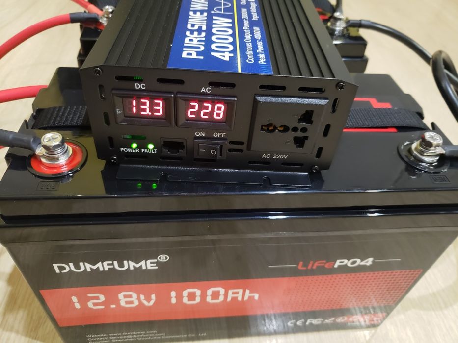 Инвертер YHTU Чистая синусоида 12В, 2000Вт/4000 Inverter 12В Инвертор
