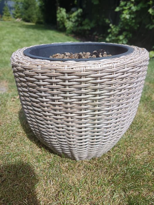 Donice technorattan kwadrat